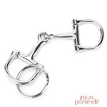 Porte-clé motif mors de cheval, idéal pour les cavaliers
