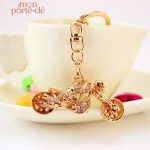 Porte-clé moto, design squelette, parfait pour les motards