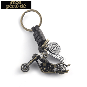 Accessoire en cuir pour clés de moto stylé