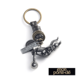 Porte clé moto en cuir, un choix pratique