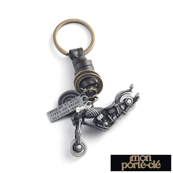 Porte clé moto en cuir, un choix pratique