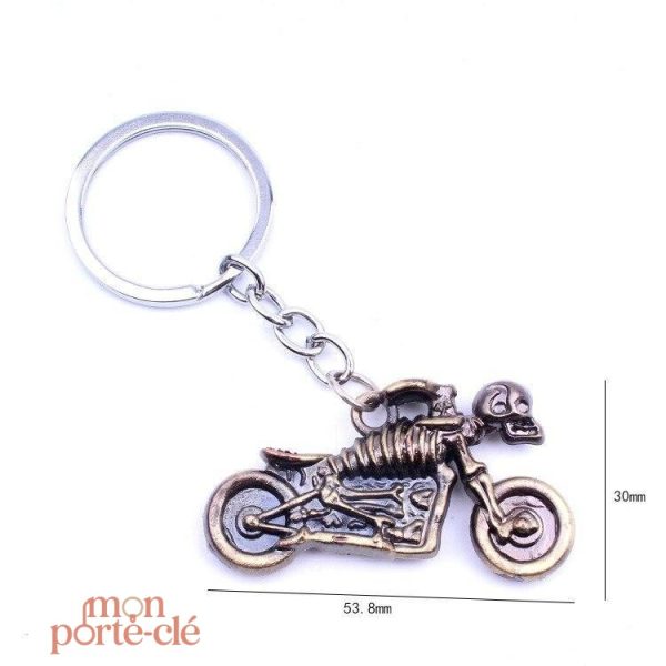 Accessoire moto porte-clé en inoxydable