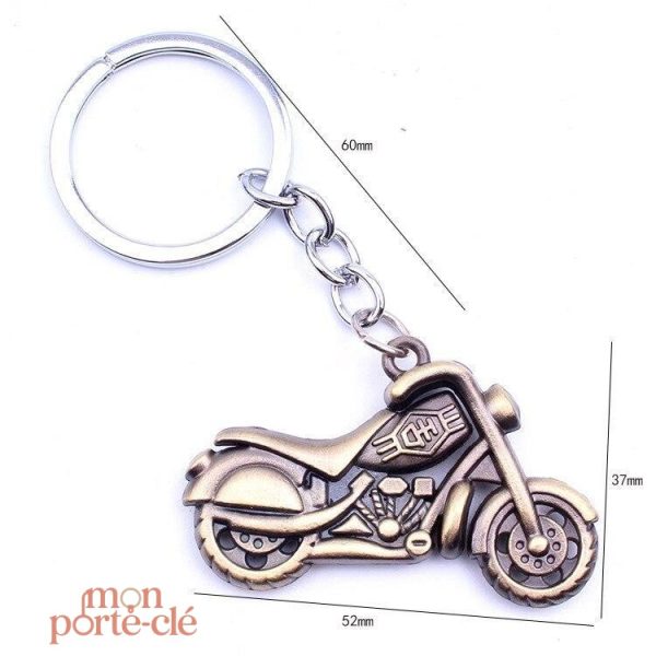 Porte-clé en métal, accessoire tendance pour bikers