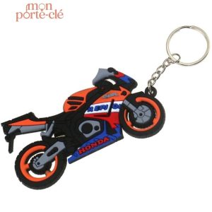 Porte-clé CBR Sportive Orange pour passionnés de moto