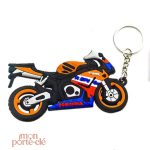 Porte-clé CBR orange et bleu pour passionnés de moto