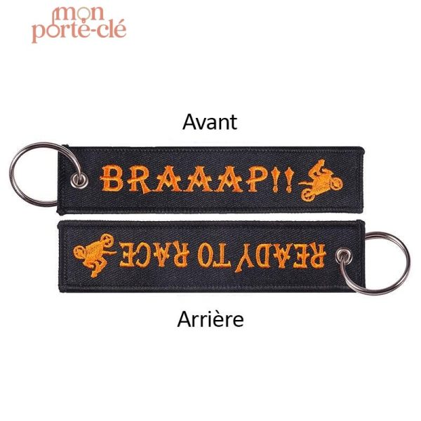 Porte-clé Ready to Race, accessoire pratique pour motos