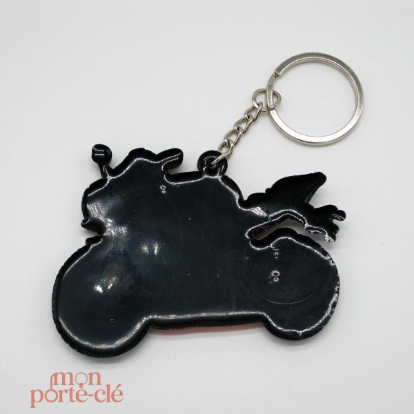 Porte-clé moto élégant, hommage à la R6 600cc, accessoire pratique