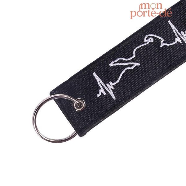 Accessoire moto élégant en tissu oscilloscope