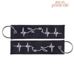 Porte-clé moto durable avec motif original et coloré