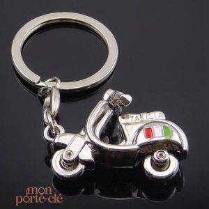 Porte-clé Vespa, accessoire pour motards