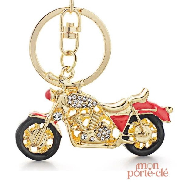 Porte-clé Moto La Vintage Métallique en métal