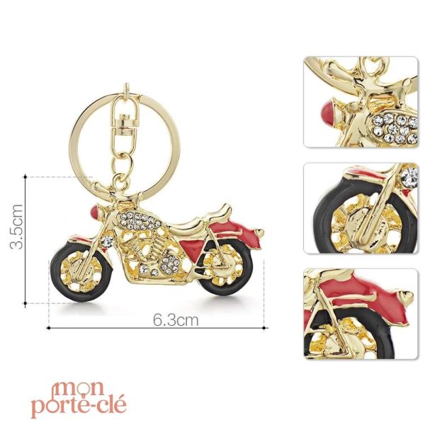 Porte-clé moto rétro, parfait pour les collectionneurs