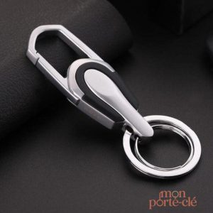 Porte-clé Mousqueton en acier pour homme