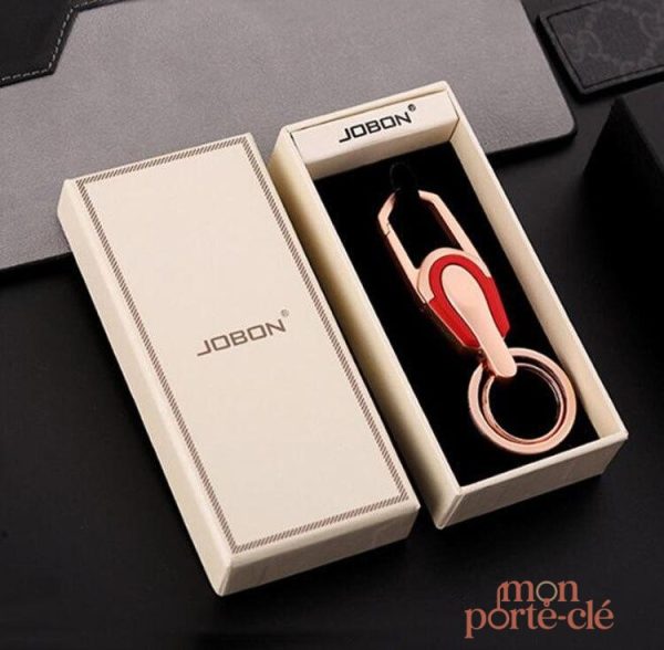 Porte-clé robuste en acier, style masculin