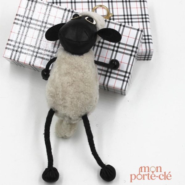 Mouton en peluche, accessoire tendance porte-clé