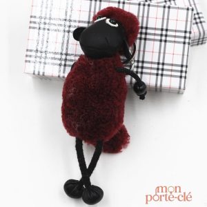 Porte-clé peluche, joli mouton pour enfants