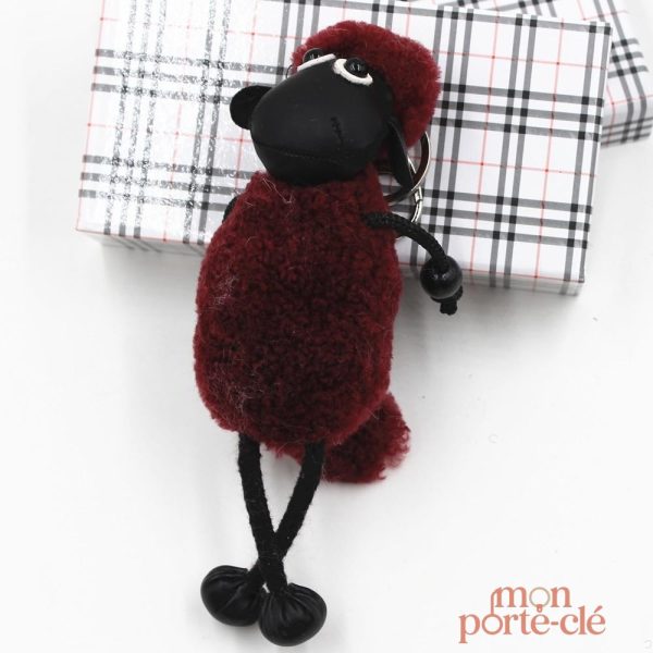 Porte-clé peluche, joli mouton pour enfants