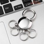 Porte-clé homme fonctionnel avec anneaux multiples
