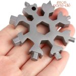 Design compact de porte-clé multifonction en acier