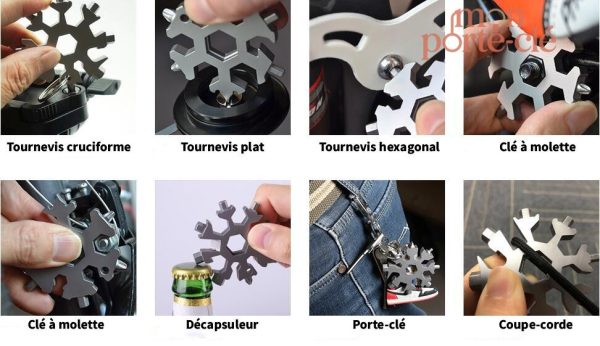 Porte-Clé Flocon, allié quotidien pour bricoleurs