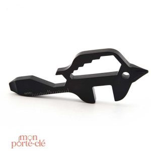 Porte-clé multifonction Multi Tools Black en acier