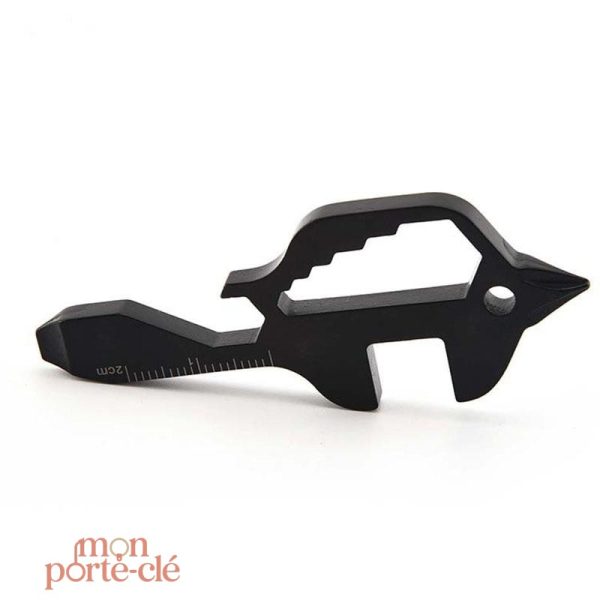 Porte-clé multifonction Multi Tools Black en acier