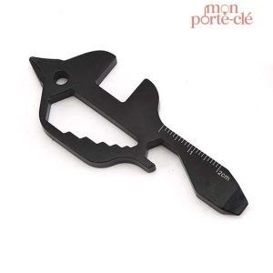 Porte-clé en acier avec outils intégrés pratiques