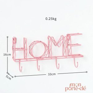 Porte-clé mural décoratif pour une organisation optimale