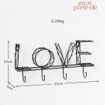 Porte-clé mural contemporain en 3D