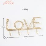 Porte-clé mural minimaliste pour maison