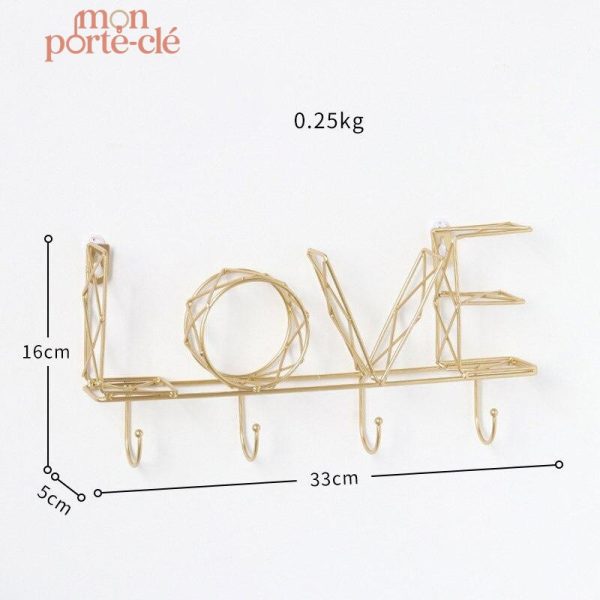 Porte-clé mural minimaliste pour maison