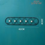 5 crochets croisés pour porte-clé mural, idéal pour l'entrée