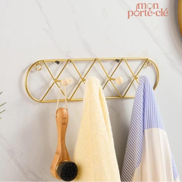 Crochets croisés pour porte-clé mural, solution de rangement stylée