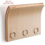 Porte-Clé en Bois avec Aimant
