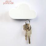 Porte-Clé Mural Nuage Aimanté