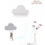 Accessoire mural porte-clé nuage décoratif