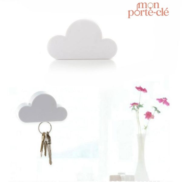 Accessoire mural porte-clé nuage décoratif