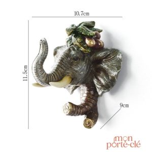 Porte-Clé mural en bois classique