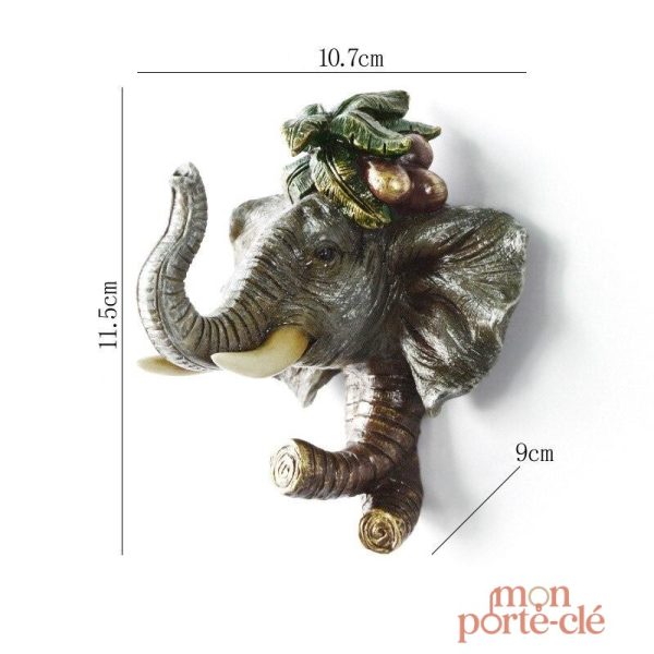 Porte-Clé mural en bois classique