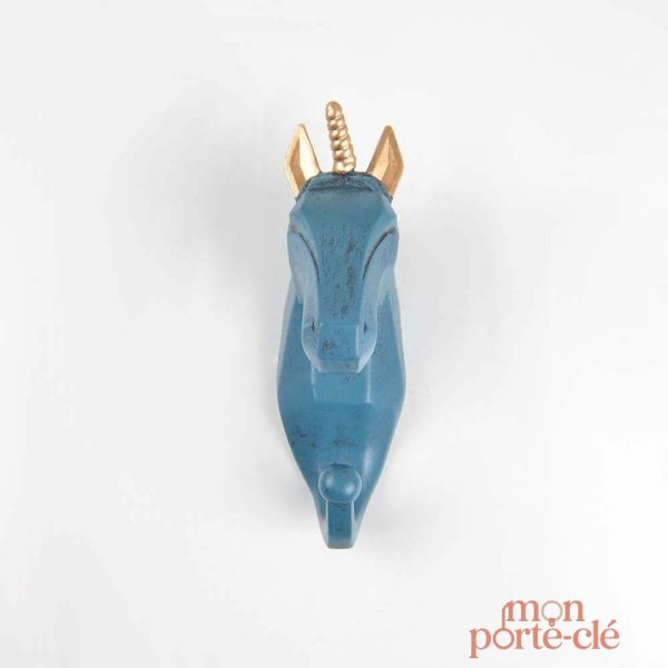 Porte-clé mural coloré avec motifs d'animaux géométriques