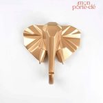 Accroche clé mural avec motifs géométriques d'animaux