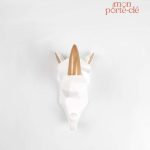 Porte-clé mural élégant avec motifs géométriques