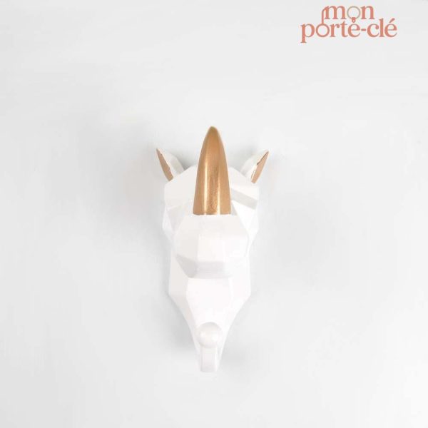 Porte-clé mural élégant avec motifs géométriques