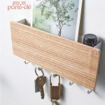 Porte-Clé Mural élégant avec crochets minimalistes