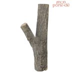 Porte-clé mural décoratif en bois naturel