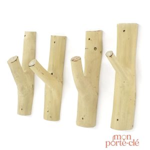 Porte-clé en bois flotté, style rustique