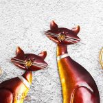 Porte-clé mural Les Deux Chats pour entrée stylée