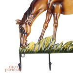 Porte-clé mural décoratif style équin