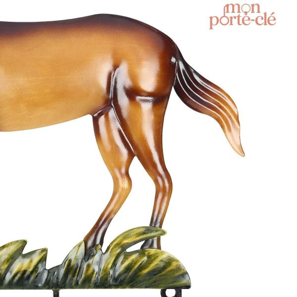 Organisateur mural de clés avec motif cheval