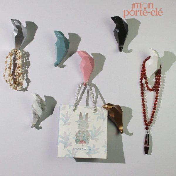 Porte-clé mural contemporain avec oiseau